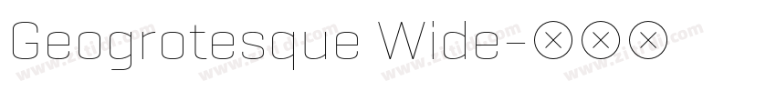 Geogrotesque Wide字体转换